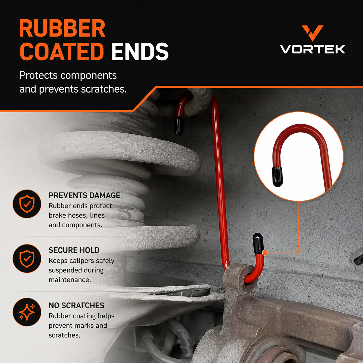 Vortek Brake Caliper Hanger Hooks
