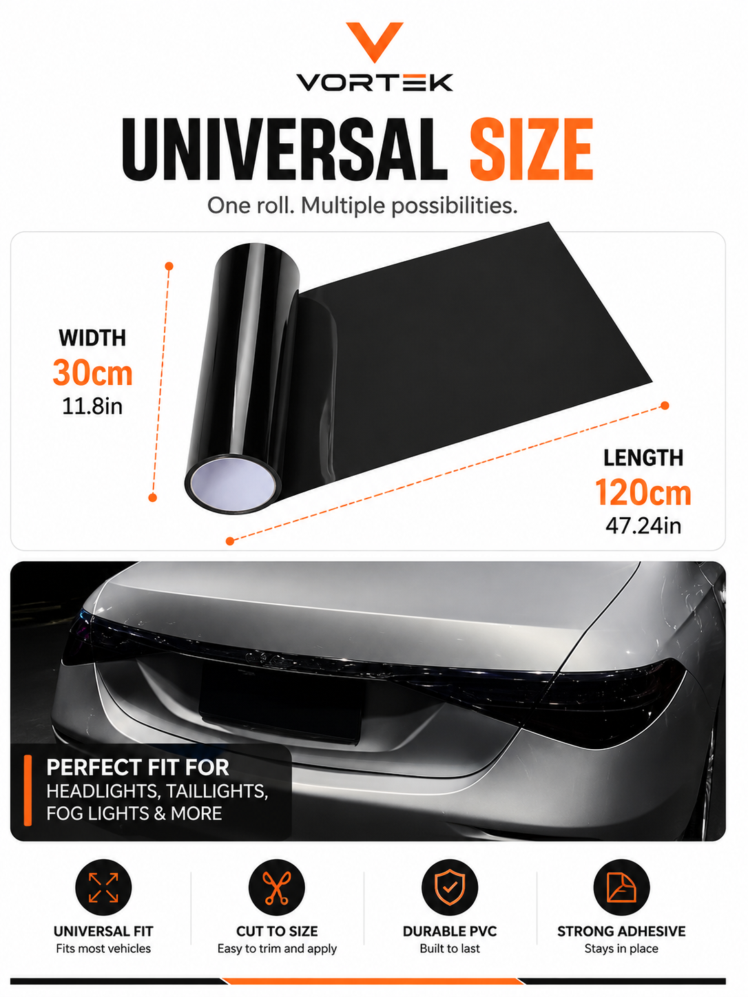 Vortek Headlight Protection Film