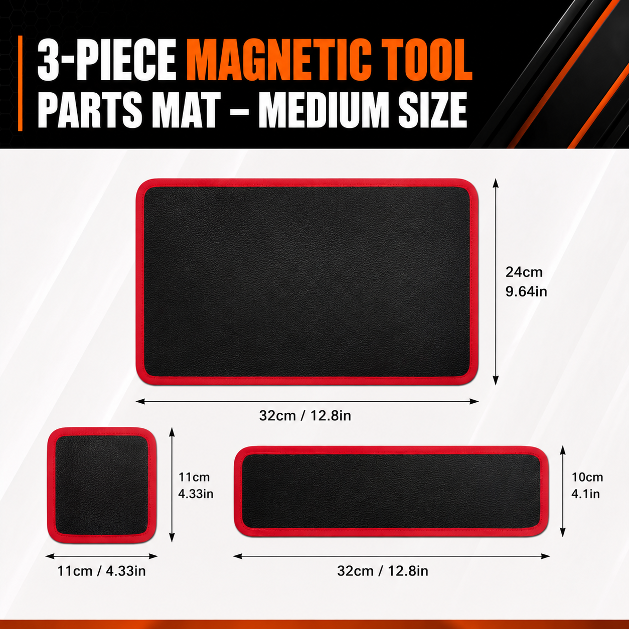Vortek 3-Piece Magnetic Tool Mat Set