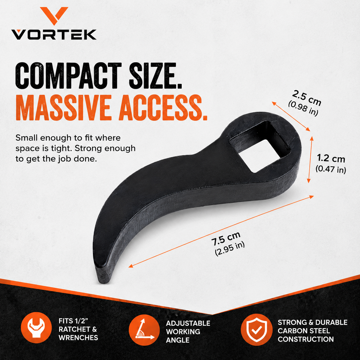 Vortek Adjustable Angle Bull Horn