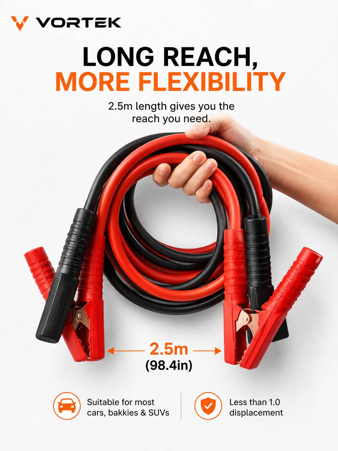 Vortek Heavy-Duty Jumper Cables
