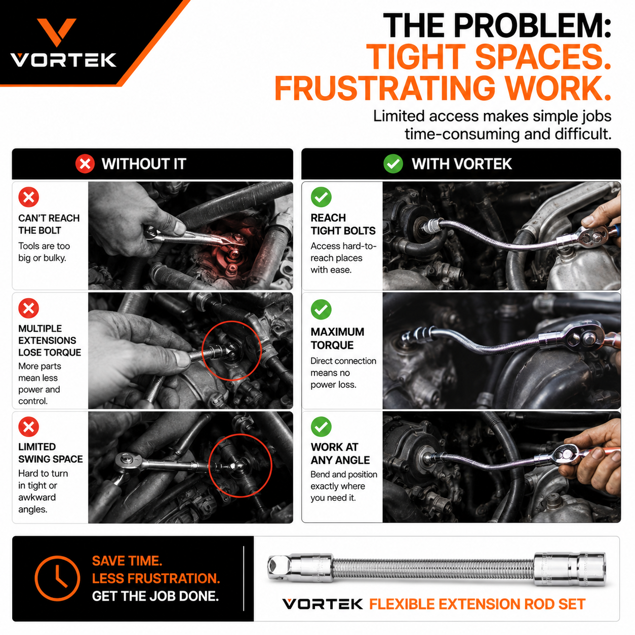 Vortek Flexible Socket Set