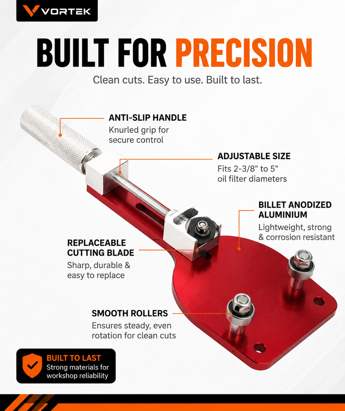 Vortek Oil Filter Cutter