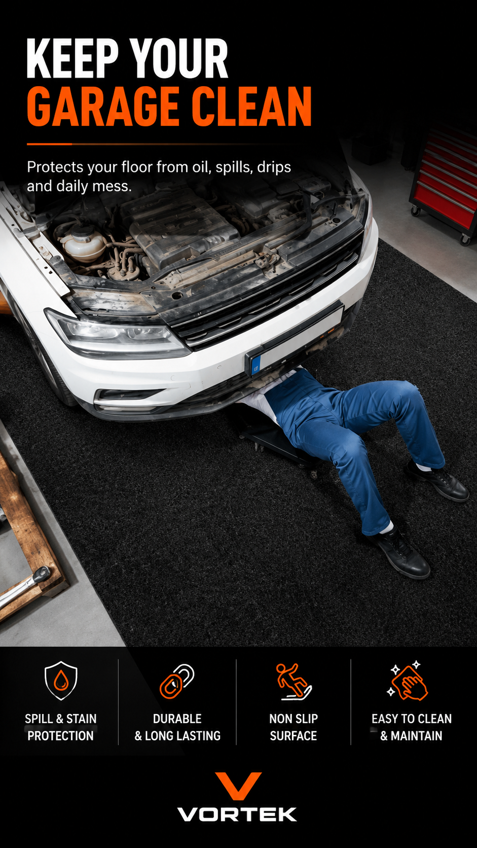 Vortek Garage Floor Mat