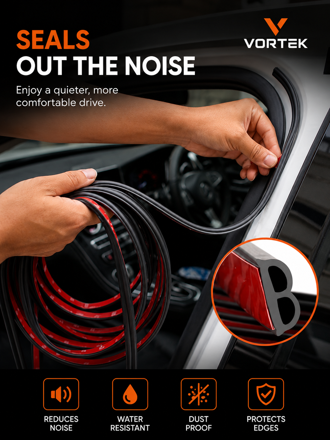 Vortek Door Weatherstrip Seal