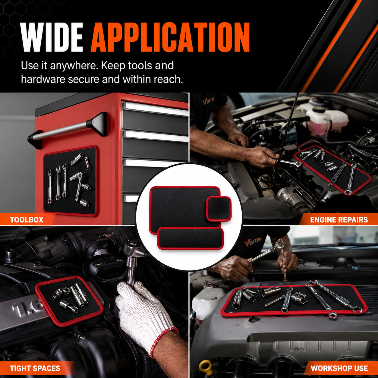 Vortek 3-Piece Magnetic Tool Mat Set
