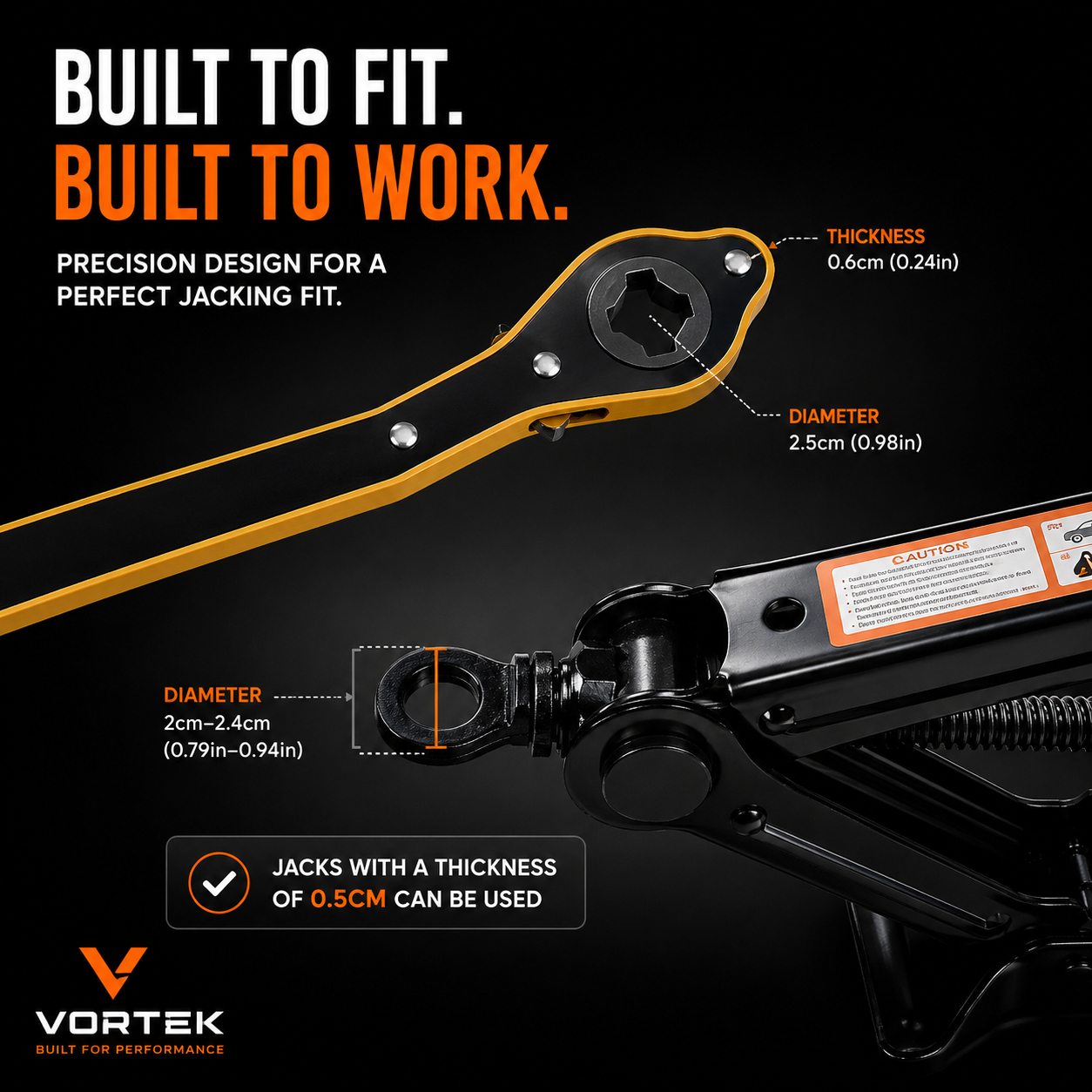 Vortek Scissor Jack Wrench