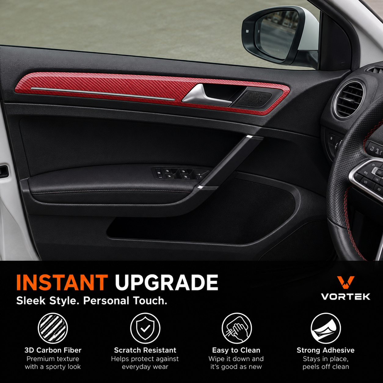 Vortek Carbon Fibre Vinyl Film