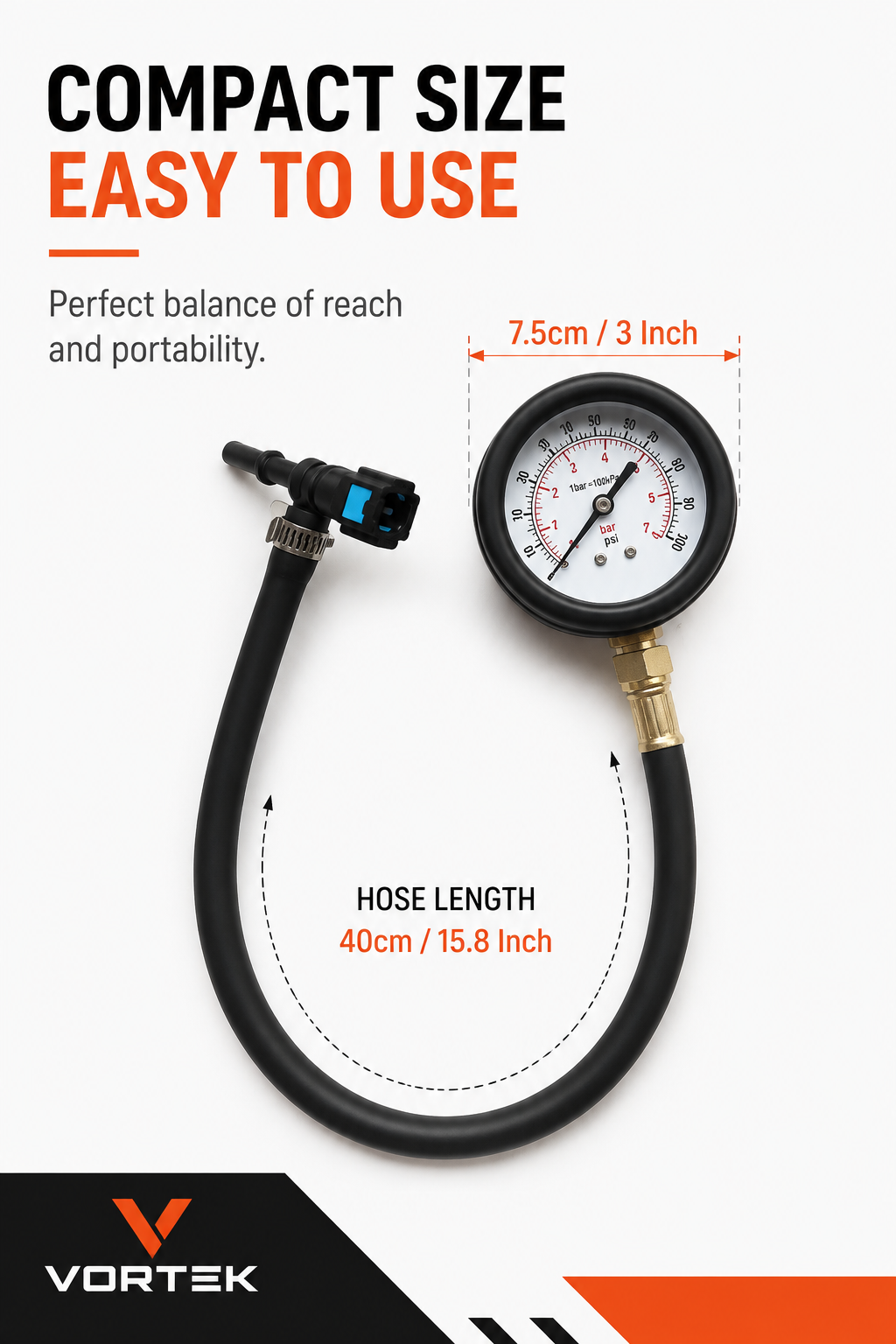 Vortek Fuel Pressure Test Kit