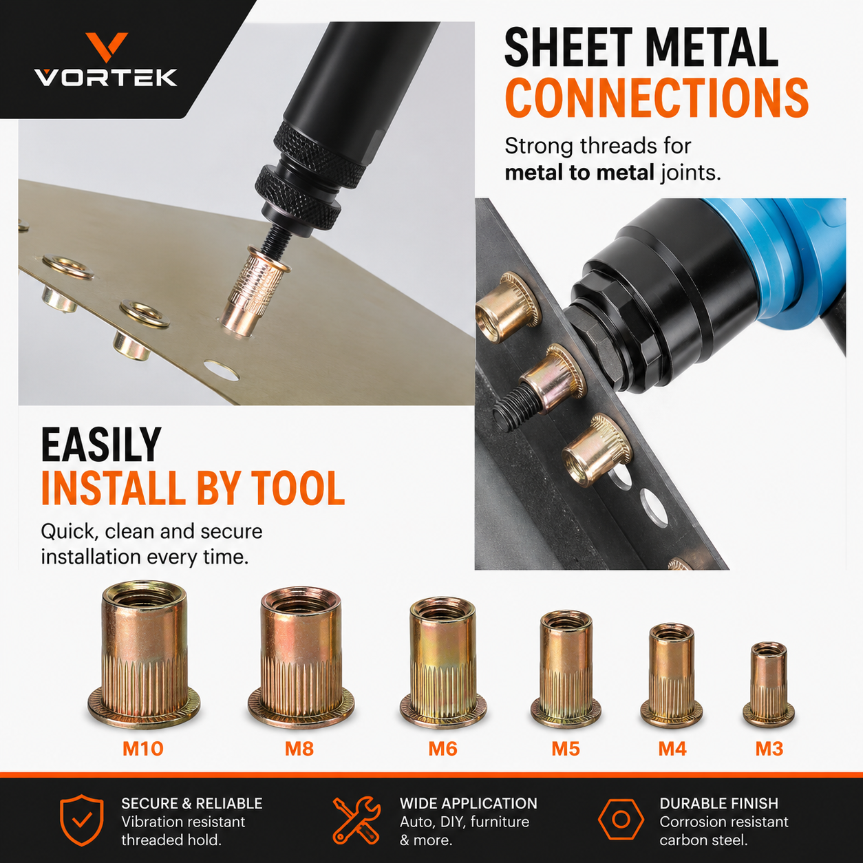 Vortek Rivet Nut Set