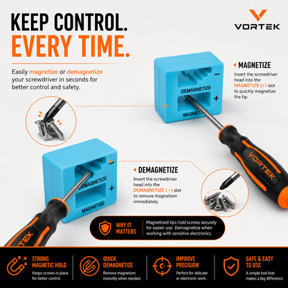 Vortek Magnetic Screwdriver Set