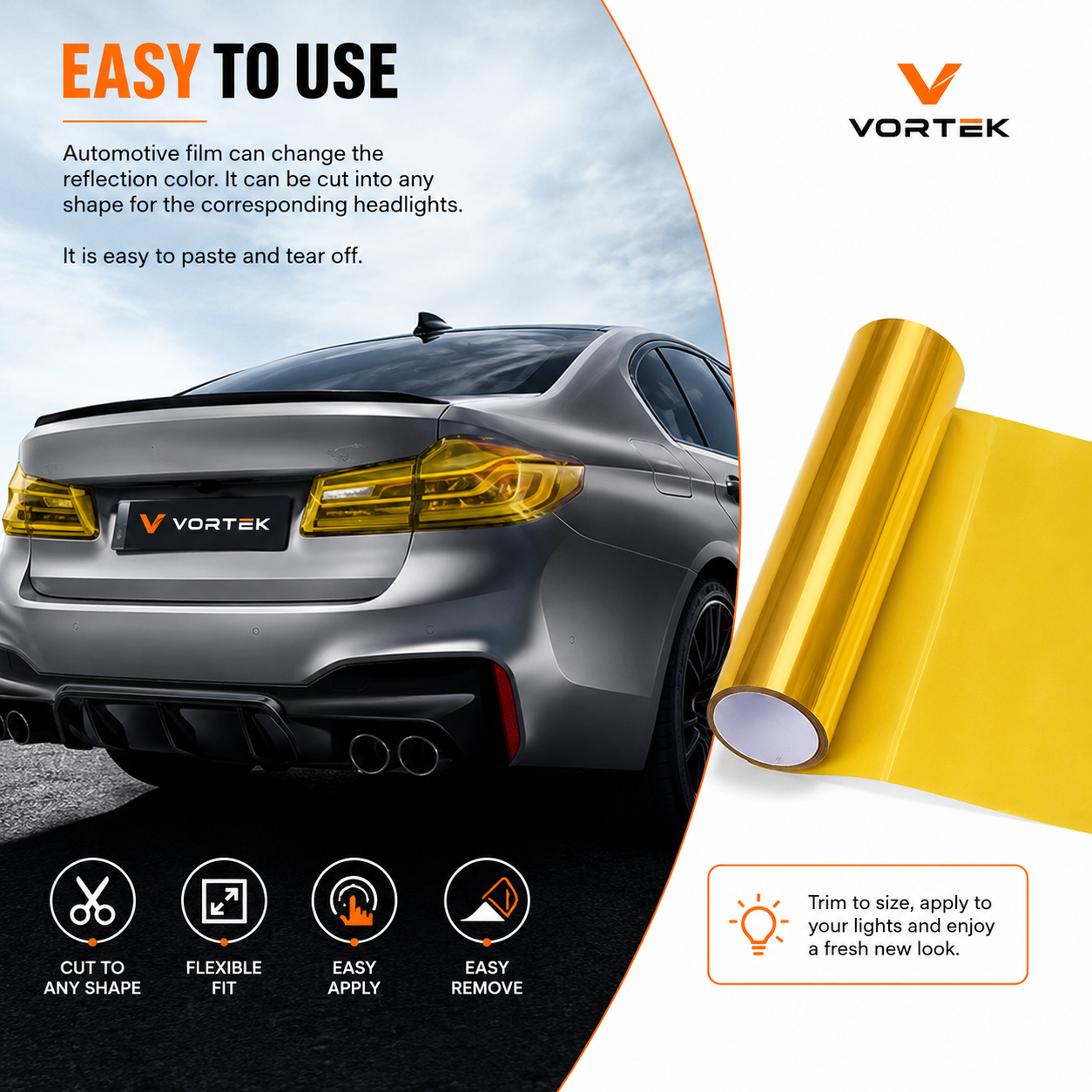Vortek Headlight Protection Film