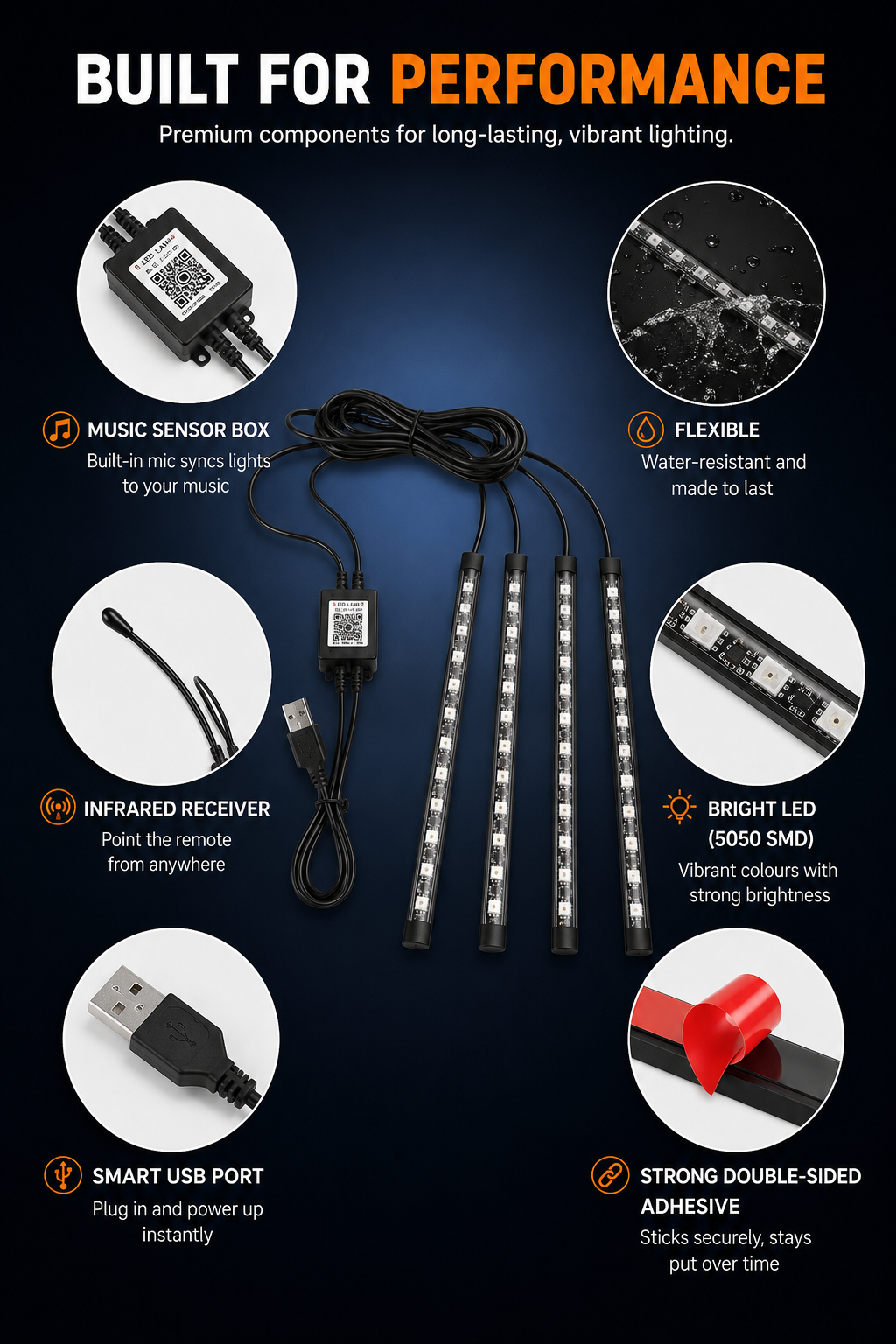 Vortek Ambient Interior Lighting Kit