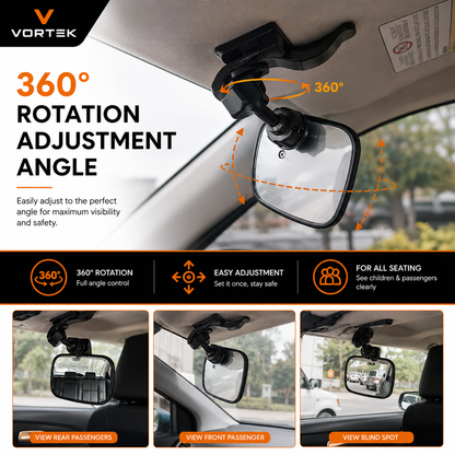 Vortek Rear-Facing Baby Car Mirror