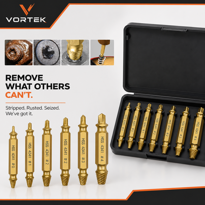 Vortek Screw Extractor Bit Set
