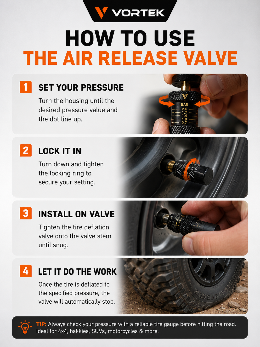 Vortek Rapid Tyre Deflator