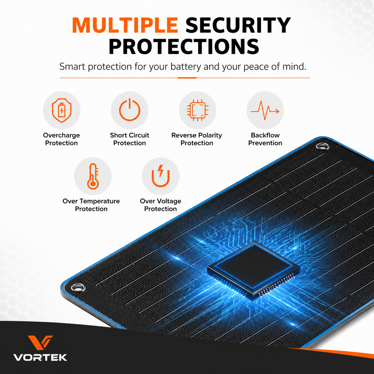 Vortek Window-Mount Solar Battery Charger