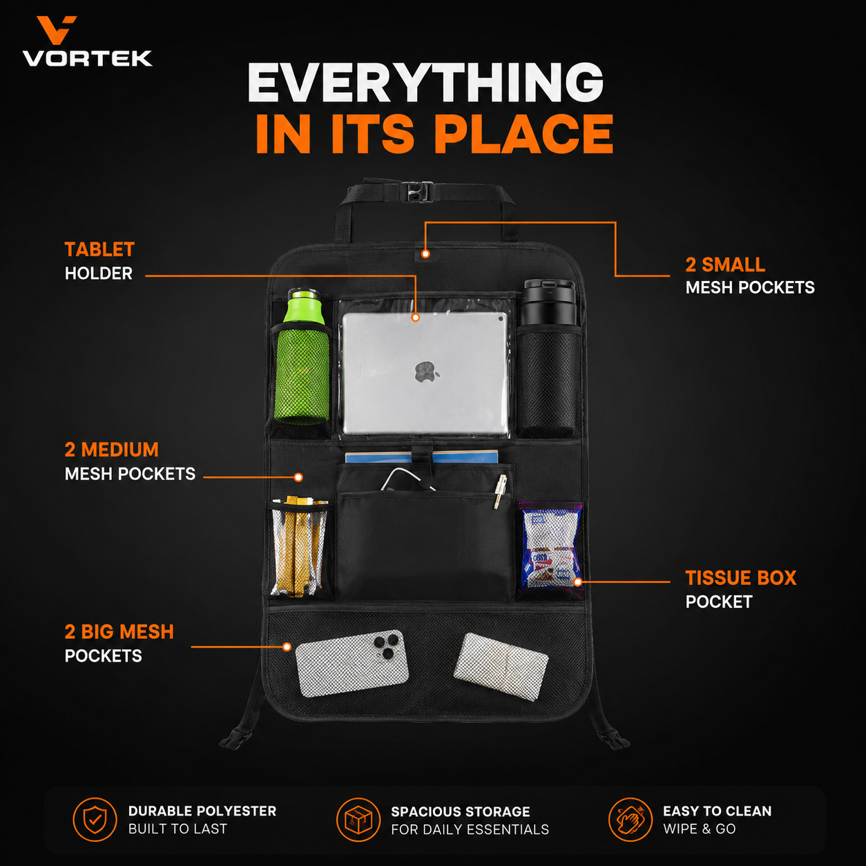 Vortek Backseat Organiser
