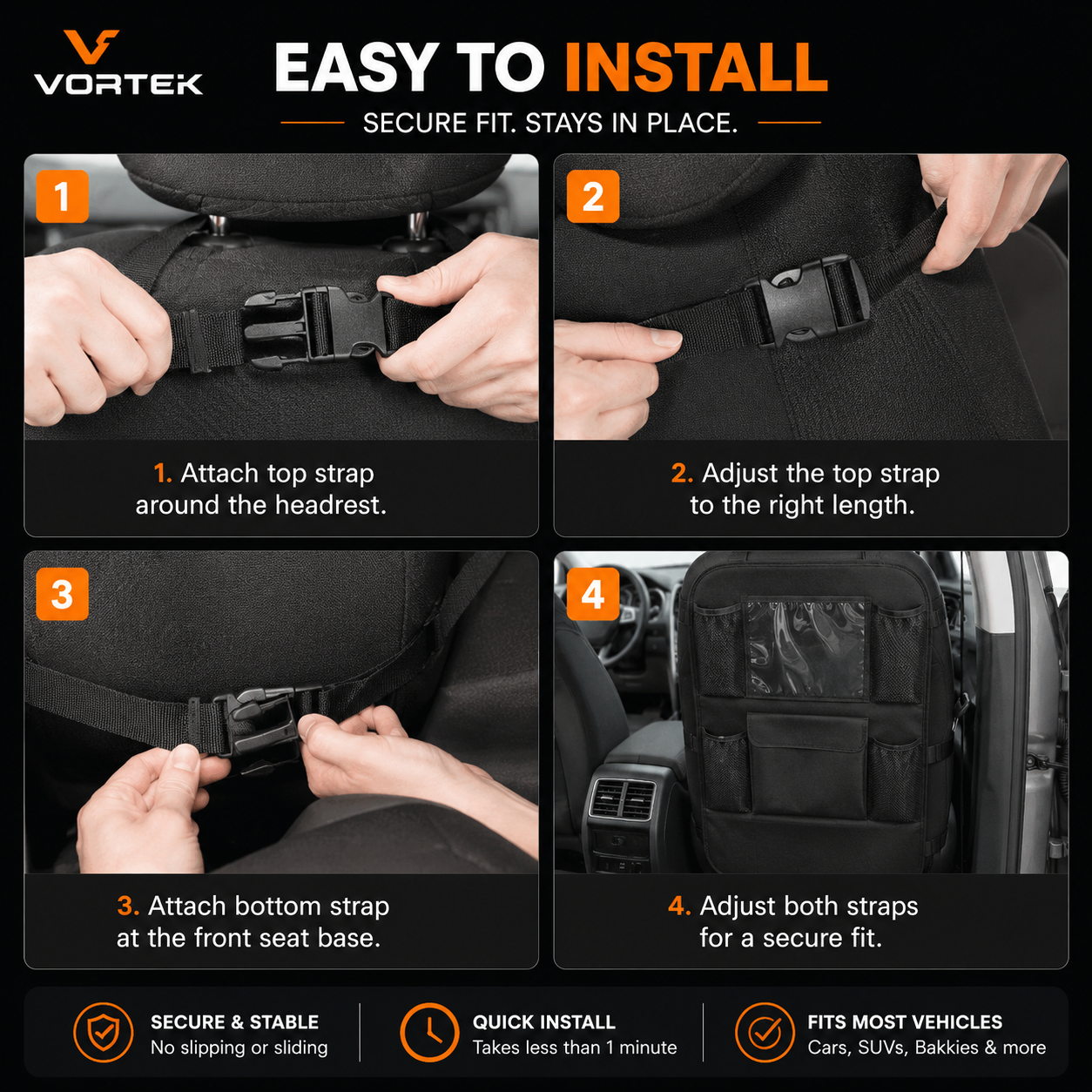 Vortek Backseat Organiser