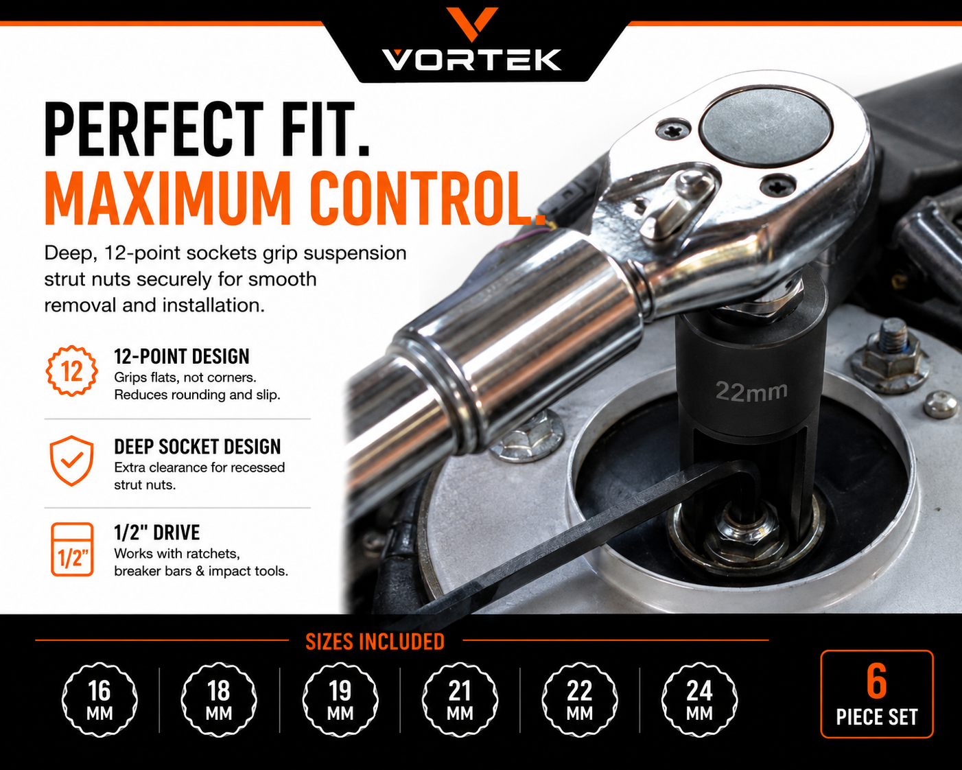 Vortek Suspension Socket Set