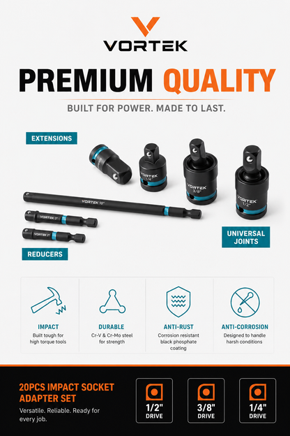 Vortek Impact Socket Adapter Set