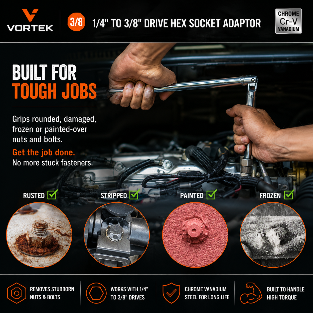 Vortek Damaged Nut Extractor Kit