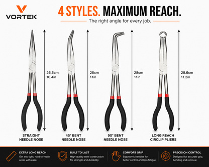 Vortek Long Nose Pliers Set