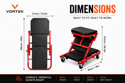 Vortek Rolling Mechanic Creeper Seat