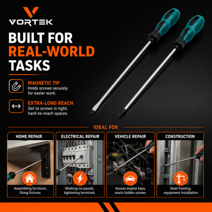Vortek Extra-Long Screwdriver Set