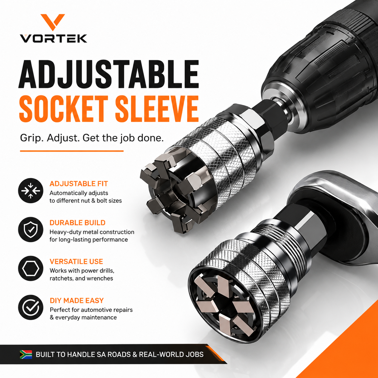 Vortek Universal Adjustable Socket