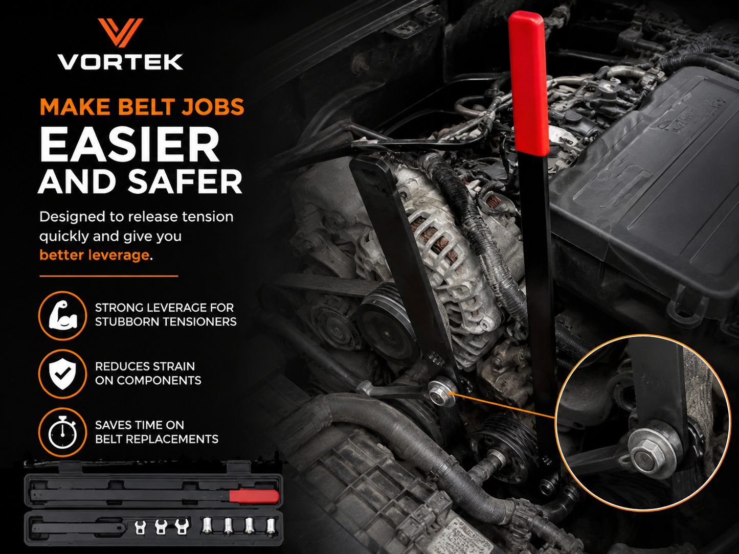 Vortek Serpentine Belt Kit