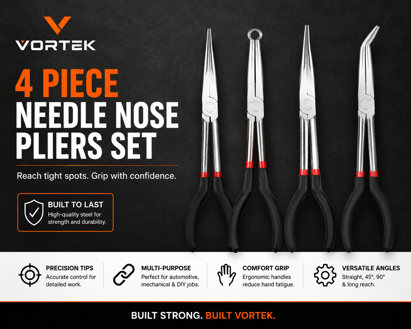 Vortek Long Nose Pliers Set
