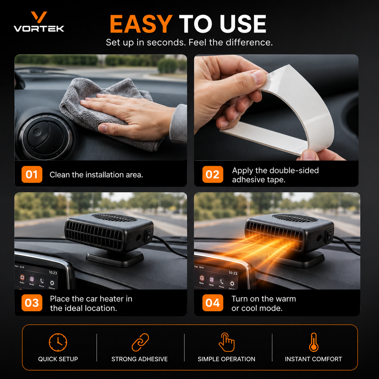 Vortek Portable Car Heater