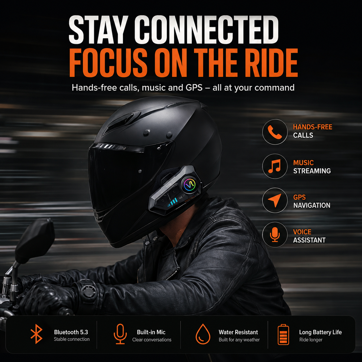 Vortek Bluetooth Helmet Speakers