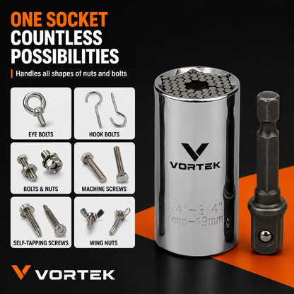 Vortek Universal Fit Socket Adapter
