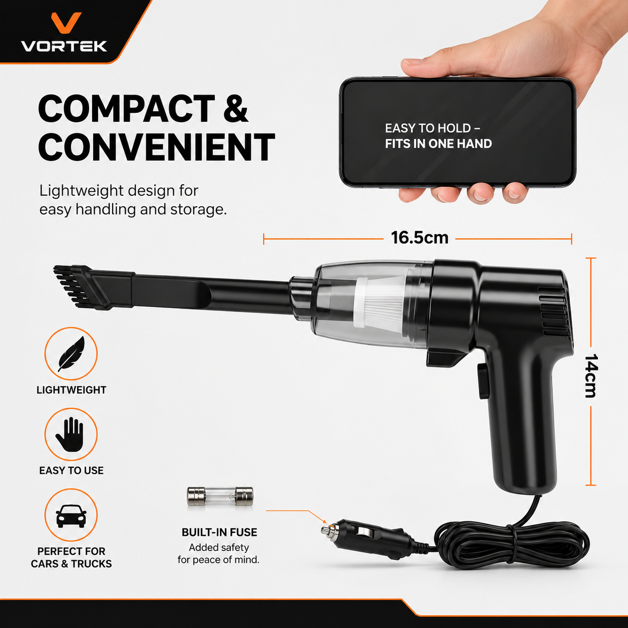Vortek Portable Car Vacuum