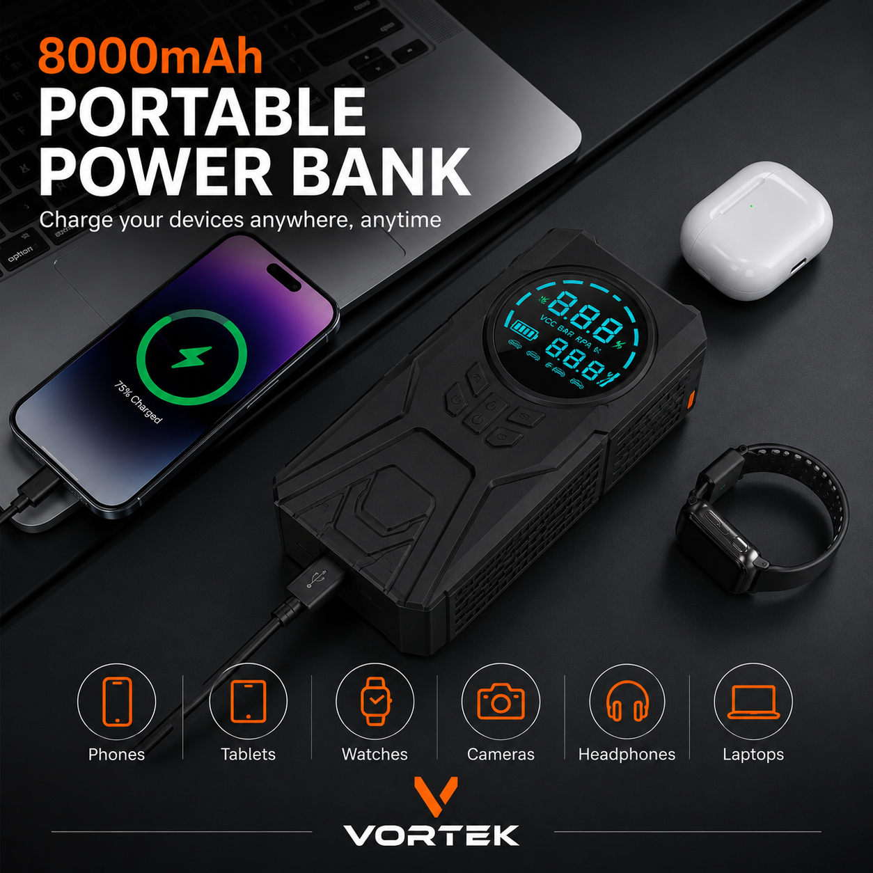 Vortek Portable Jump Start Kit