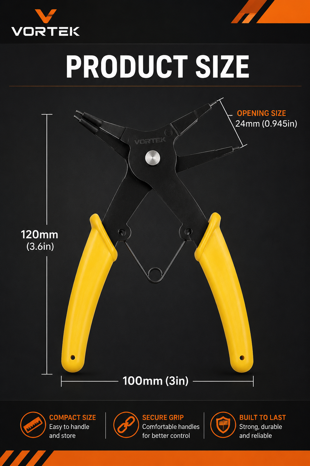Vortek Hose Spring Clip Pliers