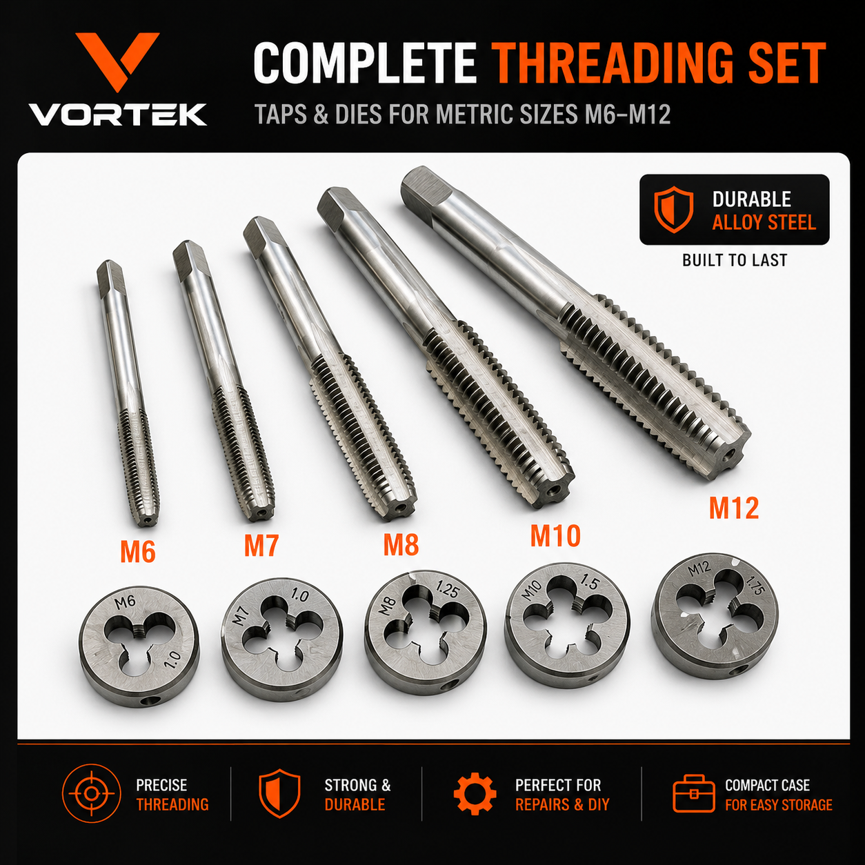Vortek Tap and Die Set