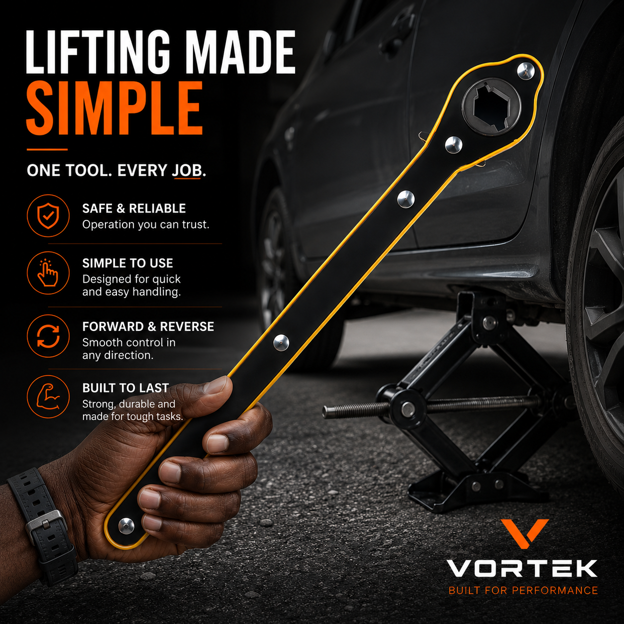 Vortek Scissor Jack Wrench