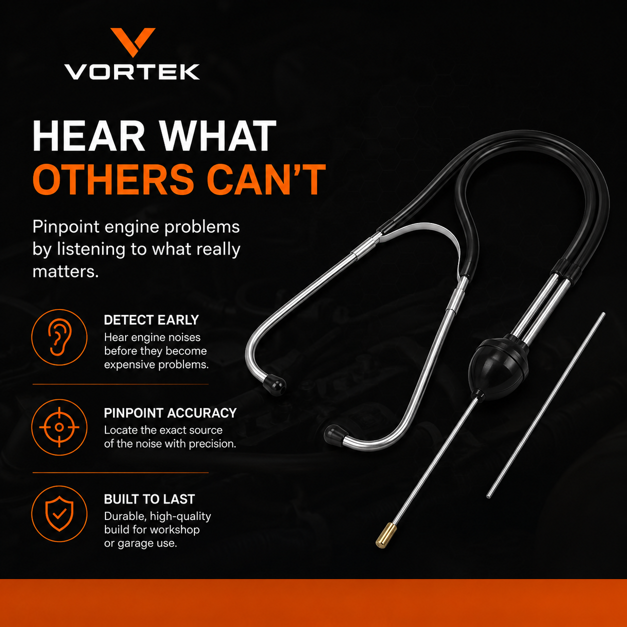 Vortek Automotive Diagnostic Stethoscope