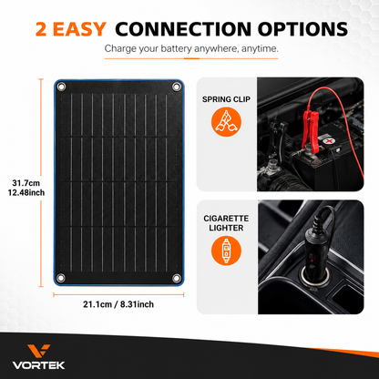 Vortek Window-Mount Solar Battery Charger