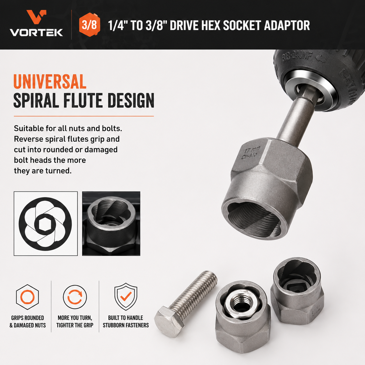 Vortek Damaged Nut Extractor Kit