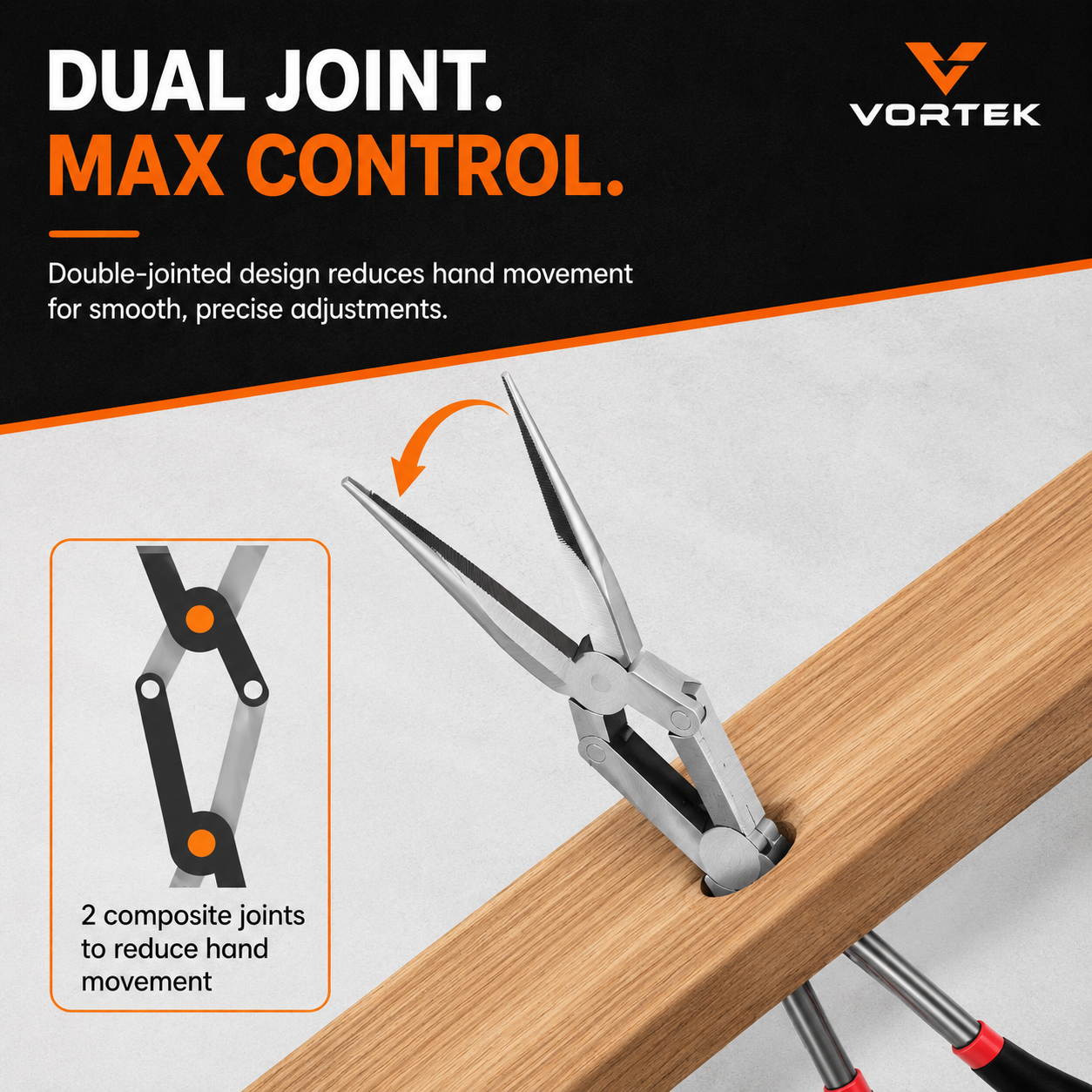 Vortek Double-Joint Locking Pliers