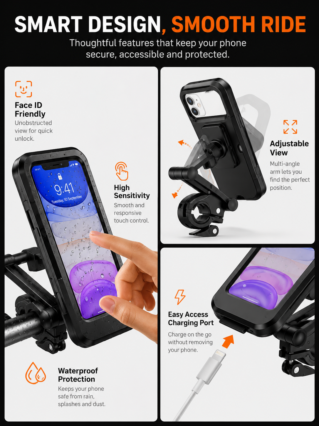 Vortek Motorcycle Phone Mount