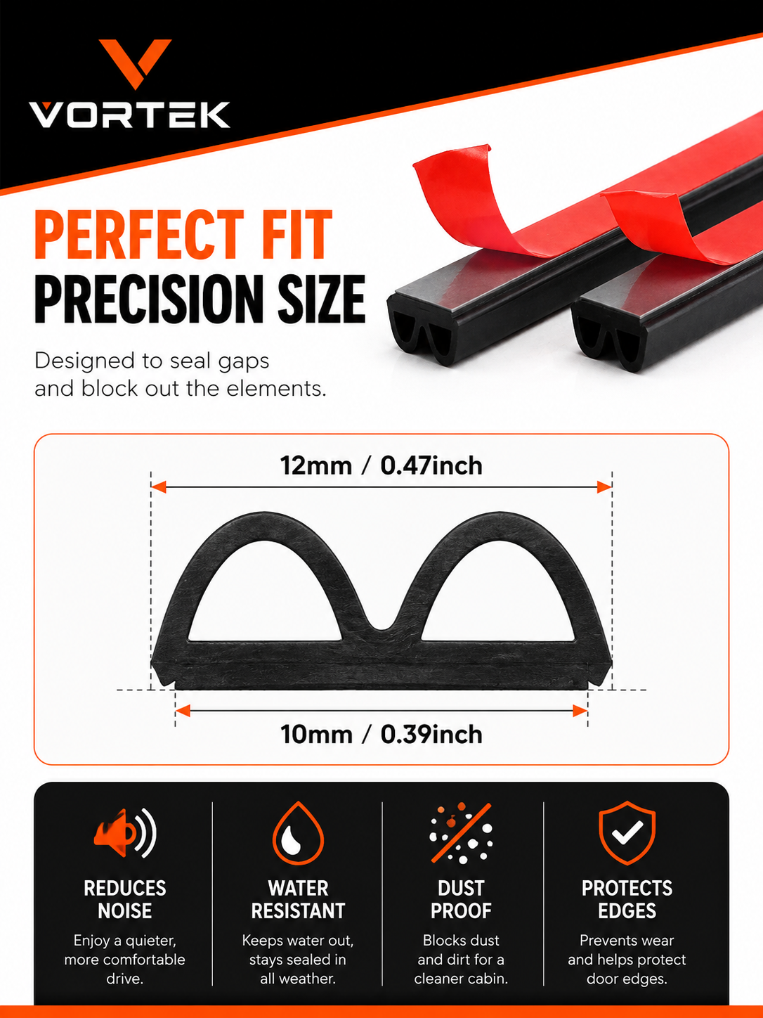 Vortek Door Weatherstrip Seal