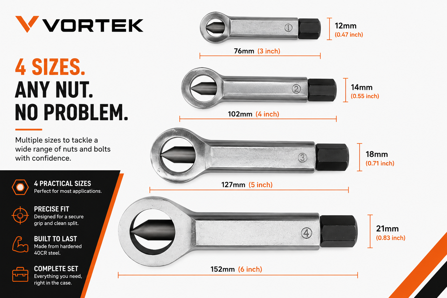 Vortek Nut Splitter