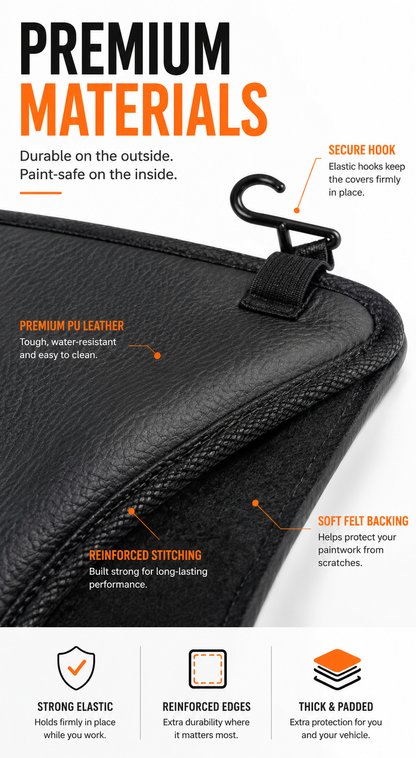 Vortek 3-Piece Magnetic Fender Cover Set