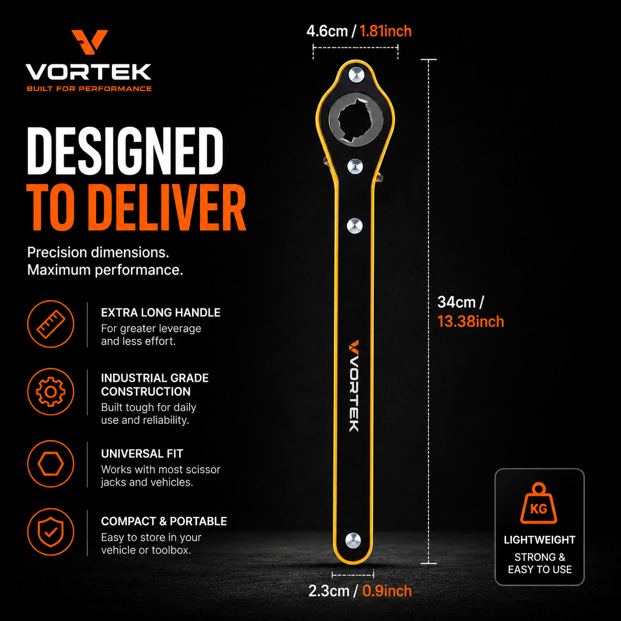 Vortek Scissor Jack Wrench