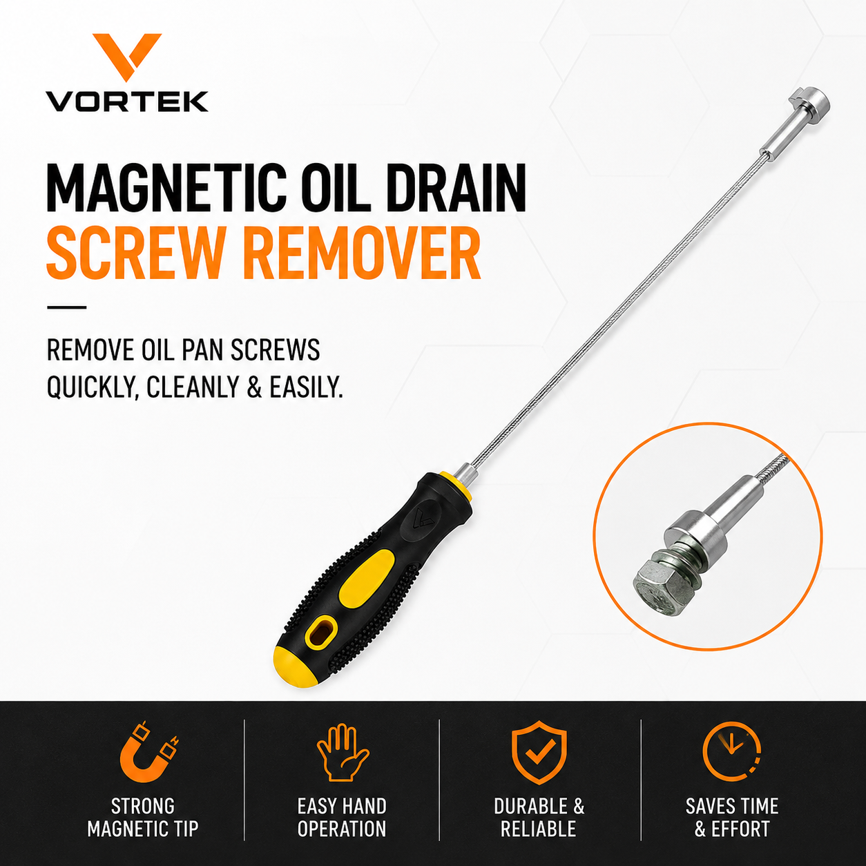 Vortek Magnetic Oil Drain Plug Magnet